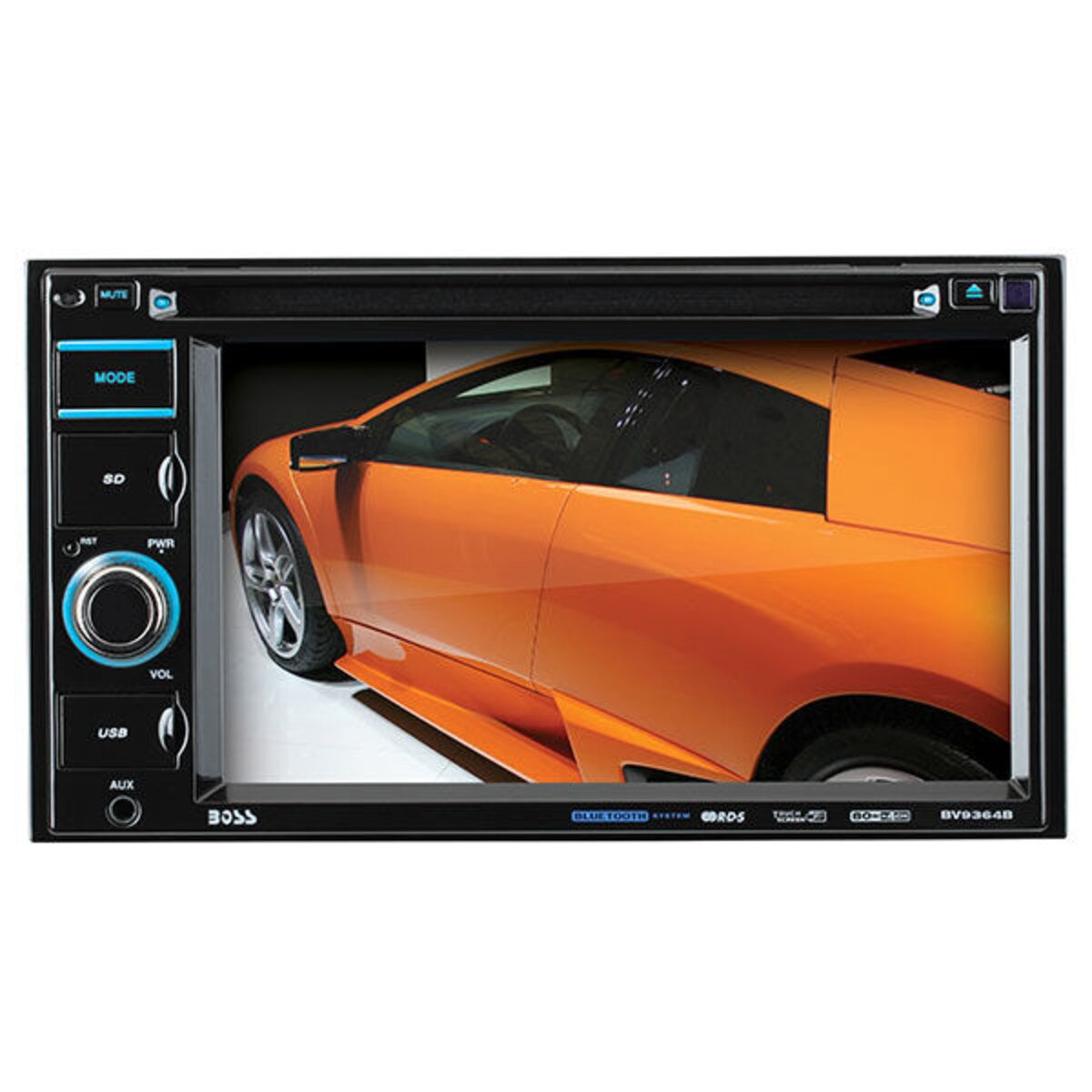 BOSS BV9364B 6.2" Touchscreen Monitor InDash DVD Receiver with Bluetooth
